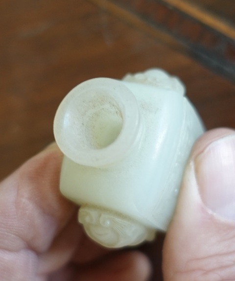 古玩玉器和田玉瓶真品鑒賞圖