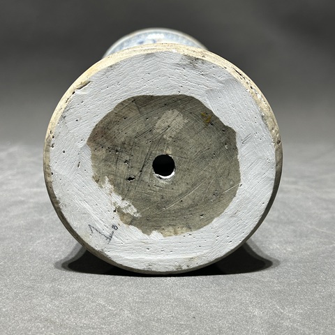 古玩陶瓷青花五彩人物紋花觚真品鑒賞圖