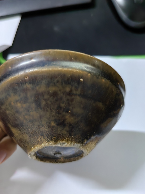 古玩陶瓷黑褐釉盞真品鑒賞圖