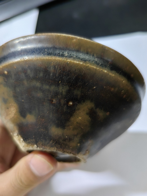 古玩陶瓷黑褐釉盞真品鑒賞圖