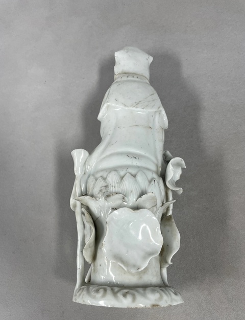 古玩陶瓷淺年份德化窯觀音真品鑒賞圖