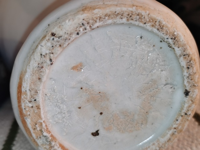 古玩陶瓷清中晚期霽藍釉盤真品鑒賞圖