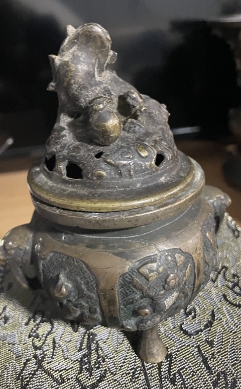 古玩銅器銅熏爐真品鑒賞圖