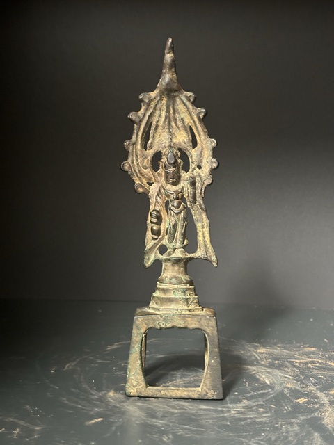 古玩銅器隋唐·鎏金佛拍賣，當前價格65000元