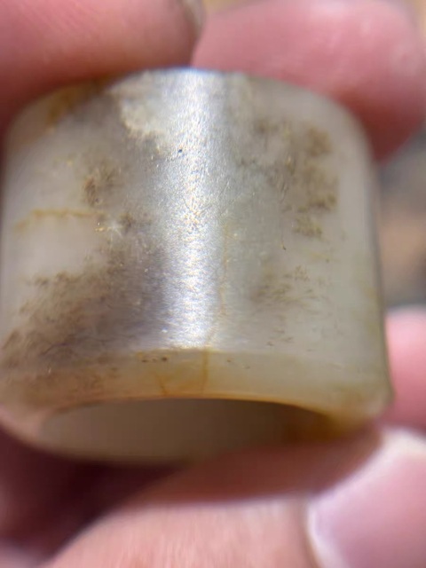 古玩玉器和田玉扳指拍賣，當(dāng)前價(jià)格3600元