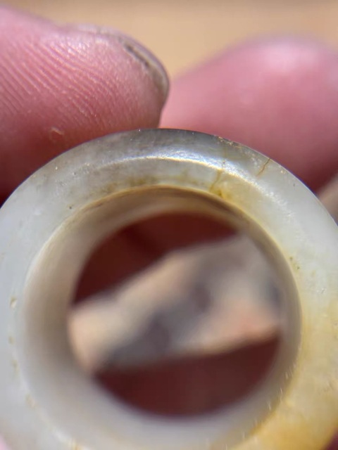 古玩玉器和田玉扳指拍賣，當(dāng)前價(jià)格3600元