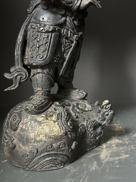 古玩銅器明·韋陀拍賣，當前價格40000元