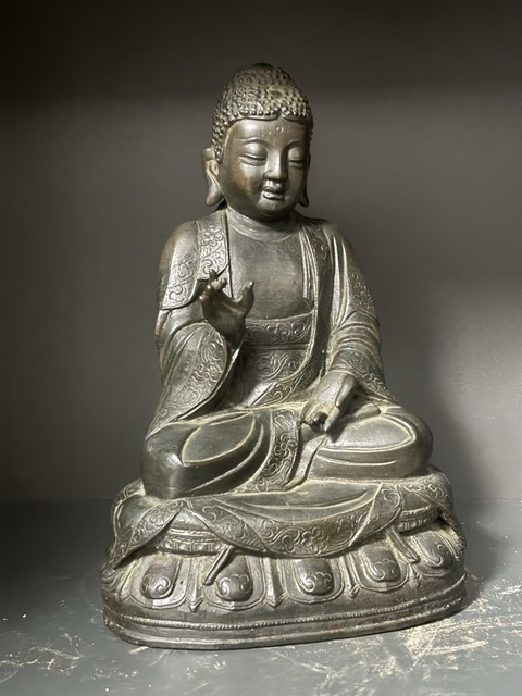古玩銅器明·釋迦摩尼拍賣，當前價格55000元
