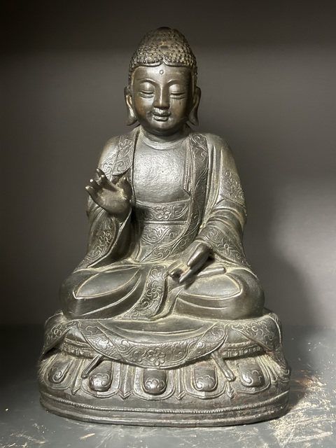 古玩銅器明·釋迦摩尼拍賣，當前價格55000元