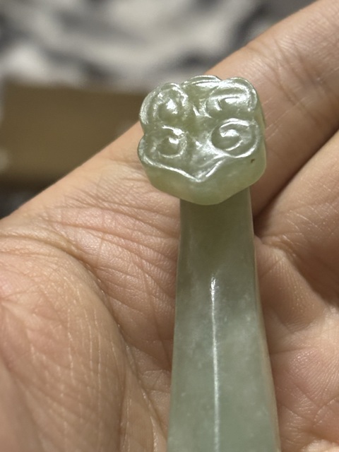 古玩玉器清·如意云首玉帶鉤拍賣，當前價格36800元