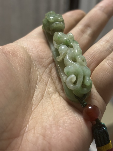 古玩玉器清·翡翠玉龍鉤拍賣，當前價格29800元