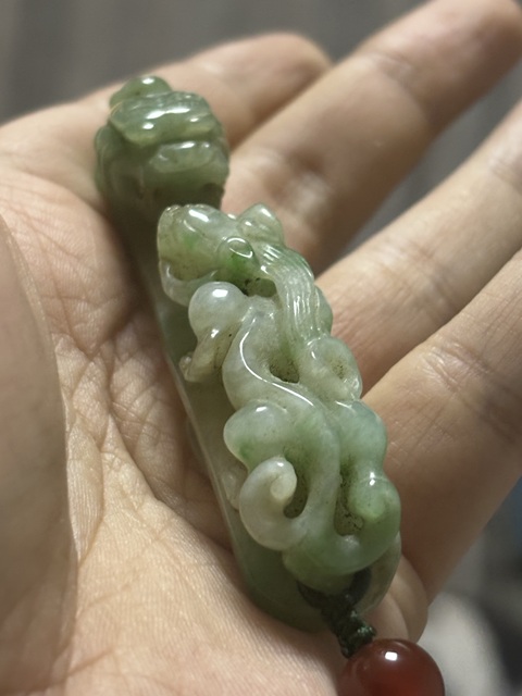 古玩玉器清·翡翠玉龍鉤拍賣，當前價格29800元