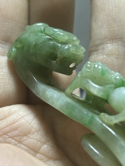 古玩玉器清·翡翠玉龍鉤拍賣，當前價格29800元