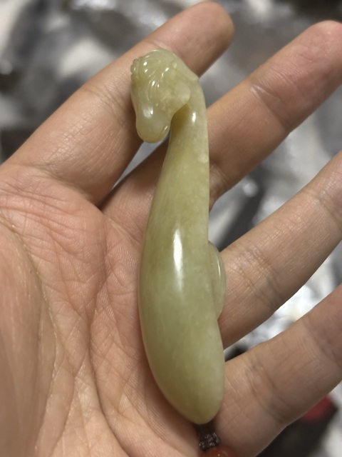 古玩玉器清·羊首玉鉤拍賣，當前價格16800元