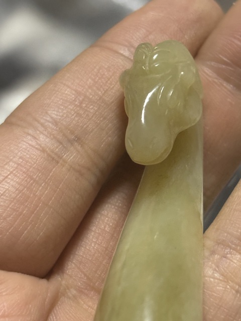 古玩玉器清·羊首玉鉤拍賣，當前價格16800元