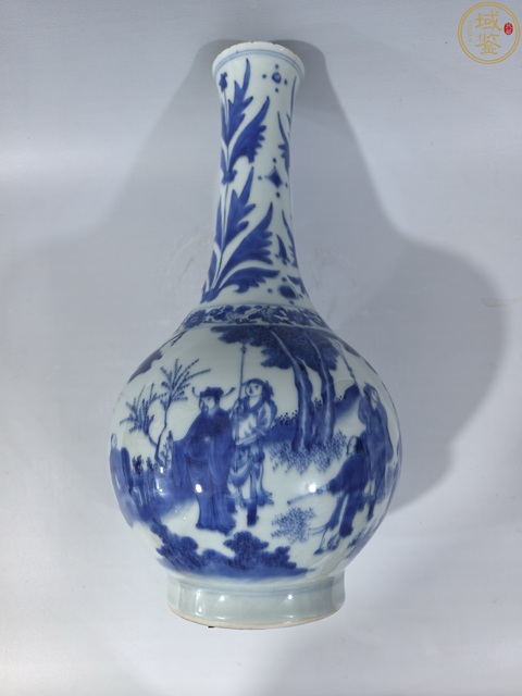 古玩陶瓷崇幀 青花人物故事紋長(zhǎng)頸瓶 （帶實(shí)物保真卡）拍賣，當(dāng)前價(jià)格68888元