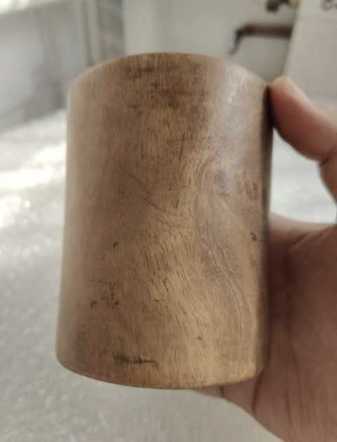 古玩雜項黃花梨木筆筒真品鑒賞圖