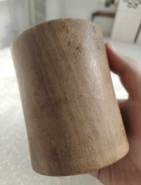 古玩雜項黃花梨木筆筒真品鑒賞圖