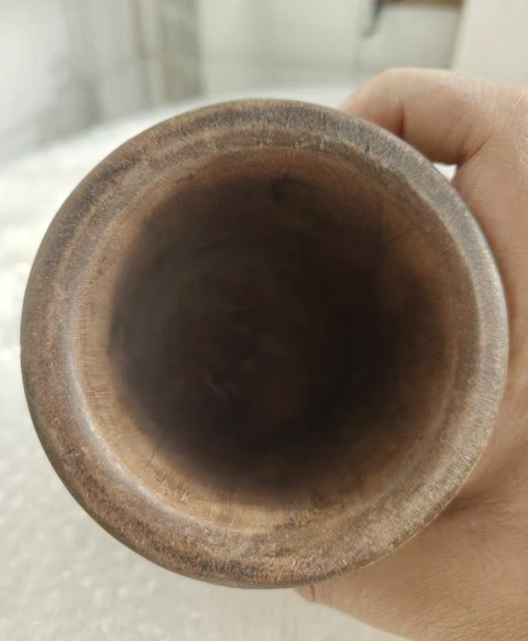 古玩雜項黃花梨木筆筒真品鑒賞圖