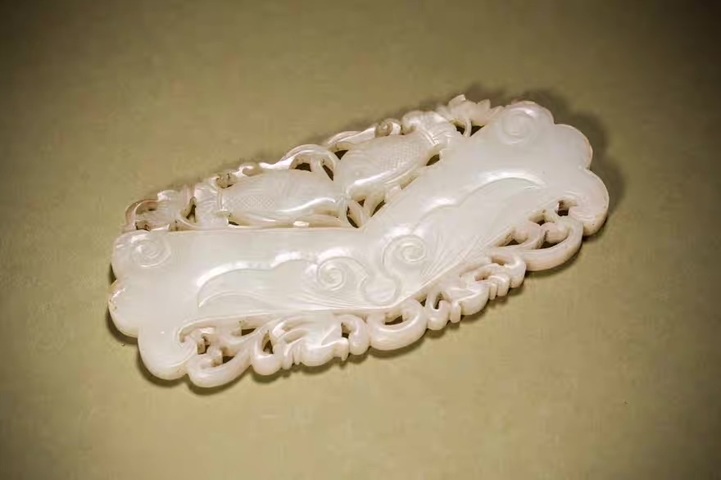 古玩玉器吉慶有余真品鑒賞圖