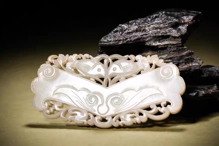 古玩玉器吉慶有余真品鑒賞圖