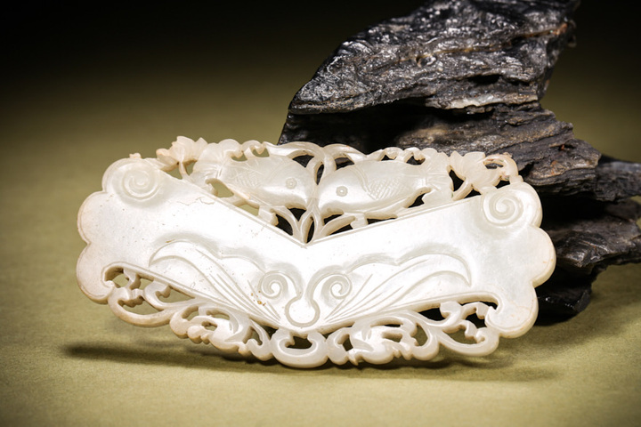 古玩玉器吉慶有余真品鑒賞圖