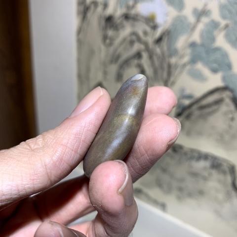 古玩玉器天然鵝卵石真品鑒賞圖