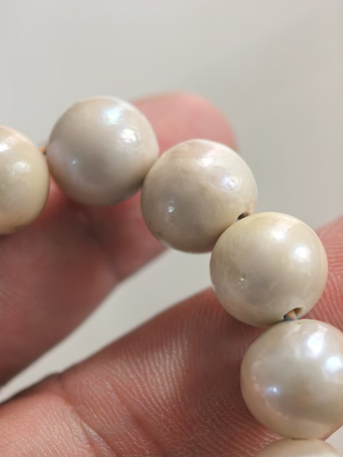 古玩雜項珍珠手串真品鑒賞圖