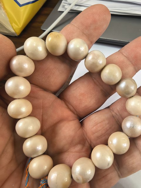 古玩雜項珍珠手串真品鑒賞圖