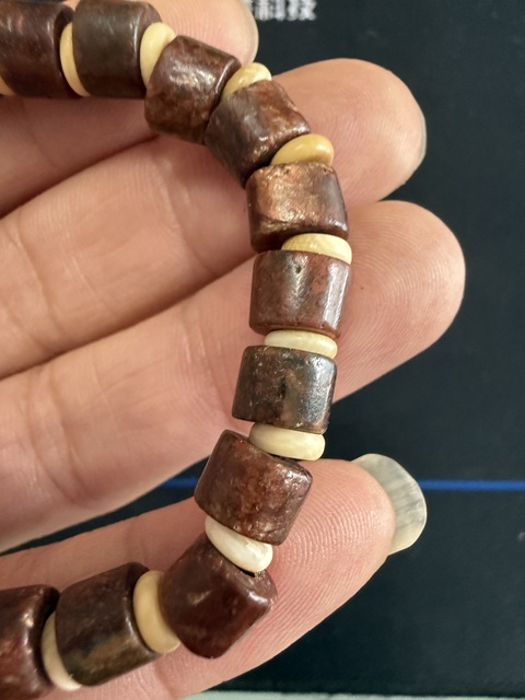 古玩玉器瑪瑙珠串真品鑒賞圖