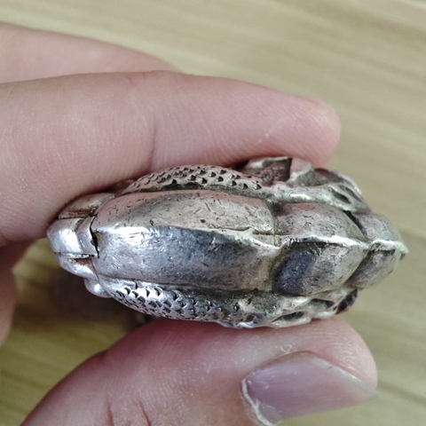 古玩雜項民國老銀鎖鏈真品鑒賞圖