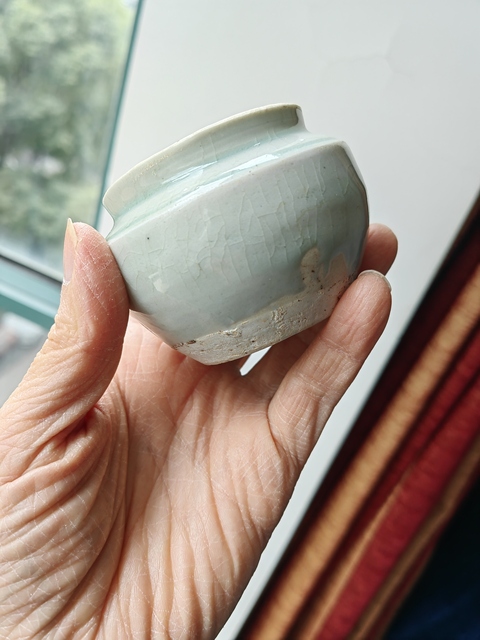 古玩陶瓷湖田窯青白釉罐真品鑒賞圖