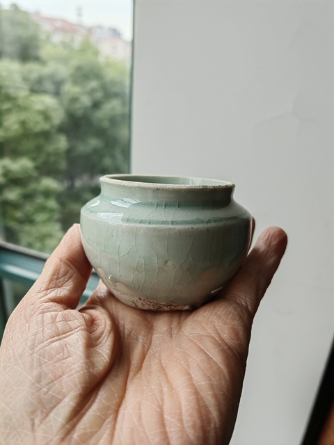 古玩陶瓷湖田窯青白釉罐真品鑒賞圖