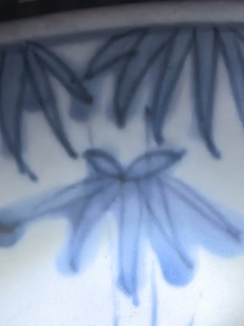 古玩陶瓷青花鳳穿牡丹紋大盤真品鑒賞圖