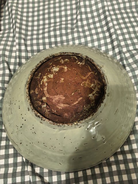 古玩陶瓷青花鳳穿牡丹紋大盤真品鑒賞圖