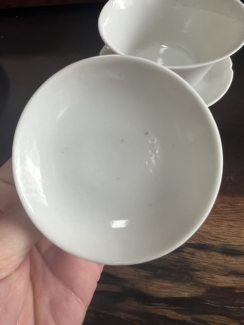 古玩陶瓷白胎蓋碗真品鑒賞圖