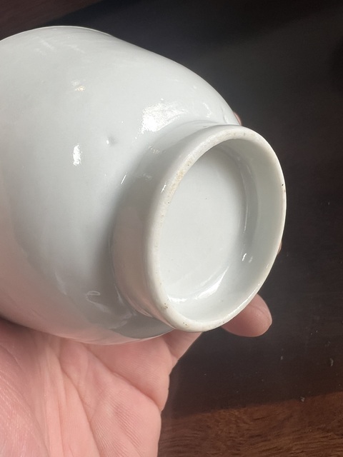 古玩陶瓷白釉蓋碗真品鑒賞圖