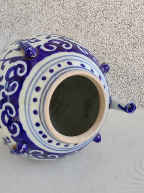 古玩陶瓷青花四系壺拍賣，當前價格750元