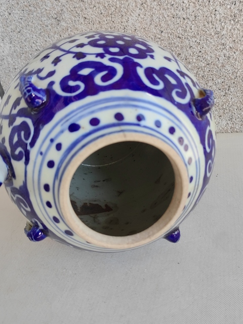 古玩陶瓷青花四系壺拍賣，當前價格750元