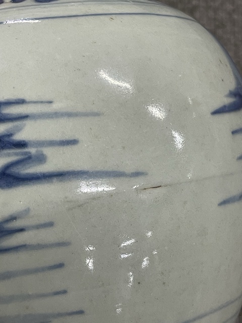 古玩陶瓷青花人物故事紋罐真品鑒賞圖