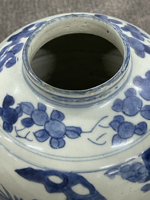 古玩陶瓷青花人物故事紋罐真品鑒賞圖