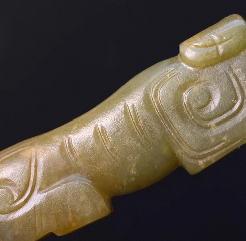 古玩玉器和田玉雕“螭虎”真品鑒賞圖