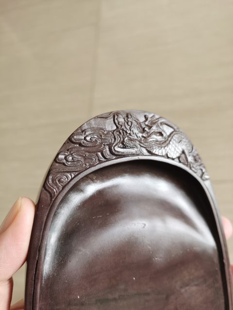 古玩雜項龍紋瑞硯臺拍賣，當前價格580元