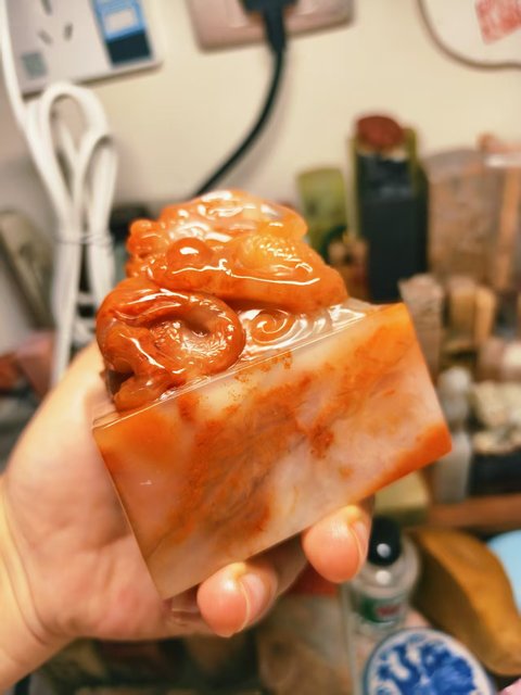 古玩雜項老撾石印章真品鑒賞圖