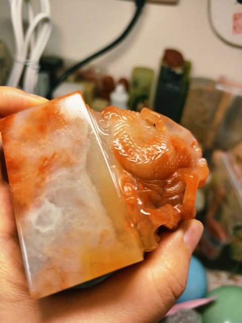 古玩雜項老撾石印章真品鑒賞圖