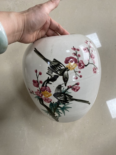 古玩陶瓷喜上眉梢罐真品鑒賞圖