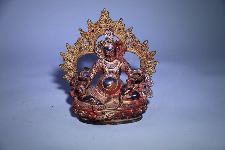 古玩銅器黃財(cái)神造像真品鑒賞圖