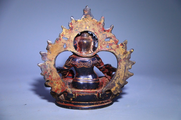 古玩銅器黃財(cái)神造像真品鑒賞圖