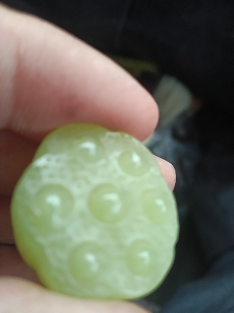 古玩玉器蓮蓬頭真品鑒賞圖