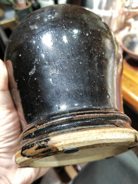 古玩陶瓷磁州窯黑釉梅瓶真品鑒賞圖